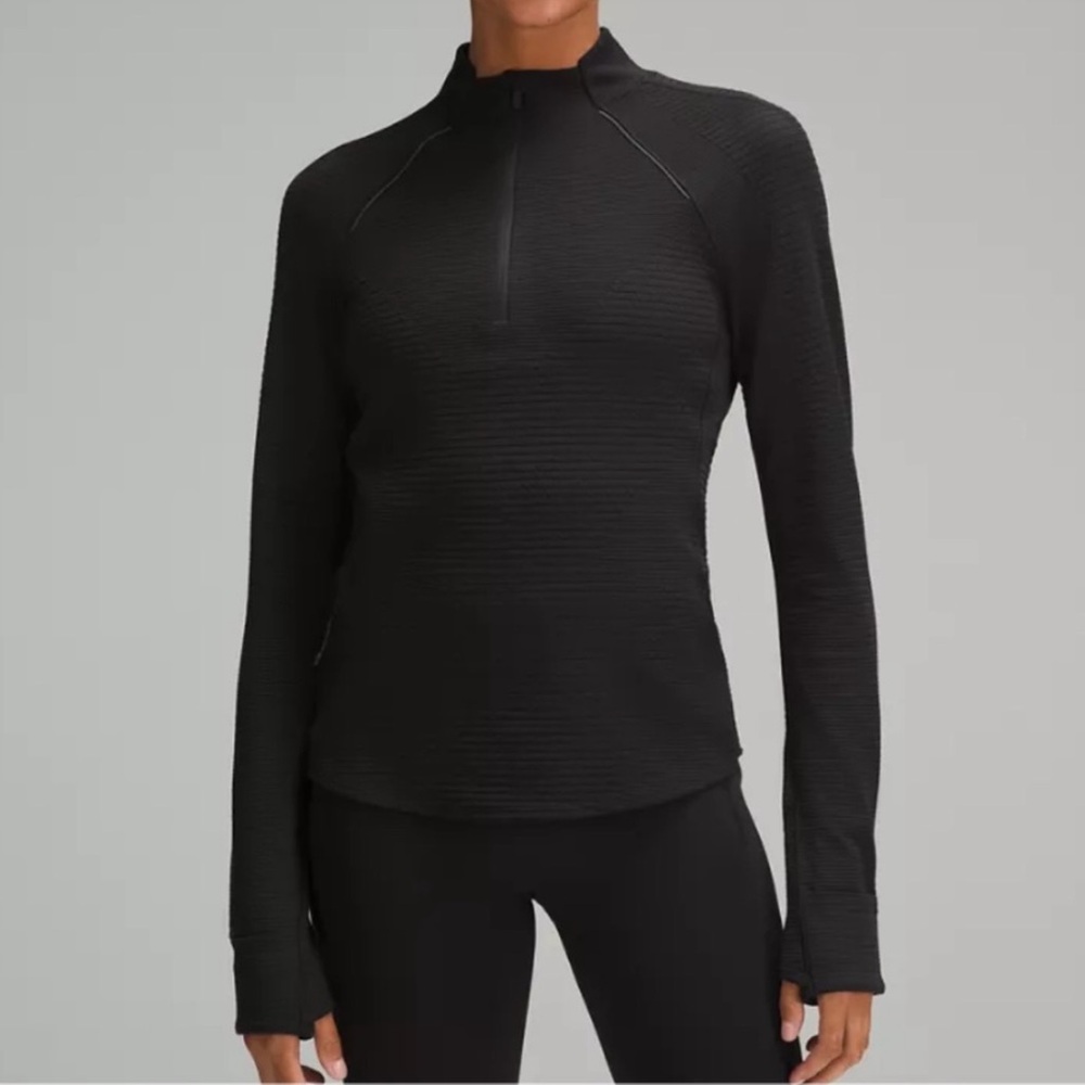 Lululemon || Ventscape Half-Zip Long-Sleeve Shirt || Size 0 || Black || NWT